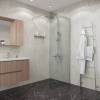 Душевая перегородка Niagara Eco NG-531-90 профиль хром глянцевый, стекло прозрачное, 90x190 фото 2