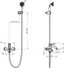Смеситель для ванны с душем Lemark Peretto LM6302RB фото 3