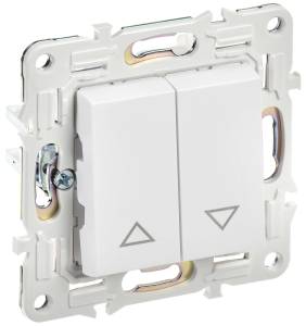 Выключатель жалюзи IEK Skandy SK-V15-0-10-K01 арктический белый