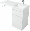 Тумба с раковиной Aquanet Токио 110 R 239299 напольная, белый фото 7