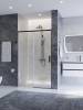 Душевая дверь в нишу Cezares PLANE-BF-1-110-C-GM профиль оружейная сталь, стекло прозрачное, 110x195 фото 2