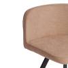 Набор обеденный Tetchair Quadron (mod. PT14) 21301 бежевый, черный, стулья шенилл 100x100x73 фото 7