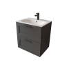 Тумба с раковиной Terminus Classik CLA10602701601O графит , 60x62