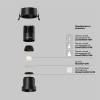 Встраиваемый светильник Technical Dip DL116-10W-2.7K-B фото 3