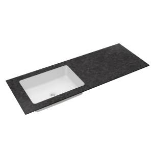 Столешница с интегрированной раковиной Vincea Luxe 1400 VWTB-4LX140VB-L левая, черный Версаче