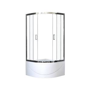 Душевой уголок Royal Bath RB 100BK-T-CH с поддоном