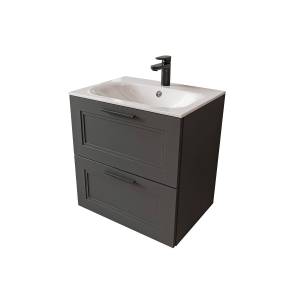 Тумба с раковиной Terminus Classik CLA10602701601O графит , 60x62