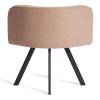 Набор обеденный Tetchair Quadron (mod. PT14) 21301 бежевый, черный, стулья шенилл 100x100x73 фото 5