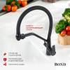 Смеситель для кухни BOND Smart B64-0488 под фильтр с краном для питьевой воды, черный матовый фото 2
