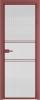Межкомнатная дверь Profil Doors 2 AX цвет профиля Красный антрацит, стекло безопасное 6 мм мору осветленное 600x2000