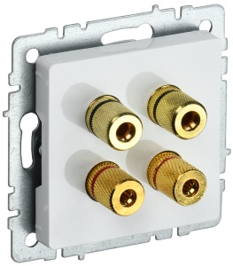 Акустическая розетка IEK Brite BR-S40-K01 белый