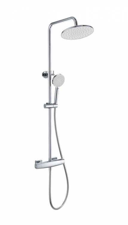 Душевая стойка Wonzon & Woghand WW-B3035-A-CR с термостатом, хром