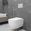 Унитаз подвесной CHARUS Torre Bianca EWC700-126W Pinto Rimless, сиденье микролифт фото 5