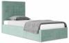 Кровать 900х2000 НК-Мебель Соната 72306384 Мятный 110.3x99.4x214.1