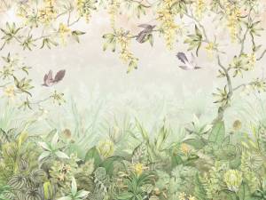 Бесшовные Eco обои Ortograf Aurora 34112 Inspiration green Гладь ОЕ-Р2