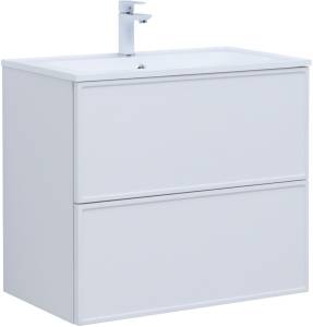Тумба с раковиной Aquanet Арт 00313255 75 белый матовый