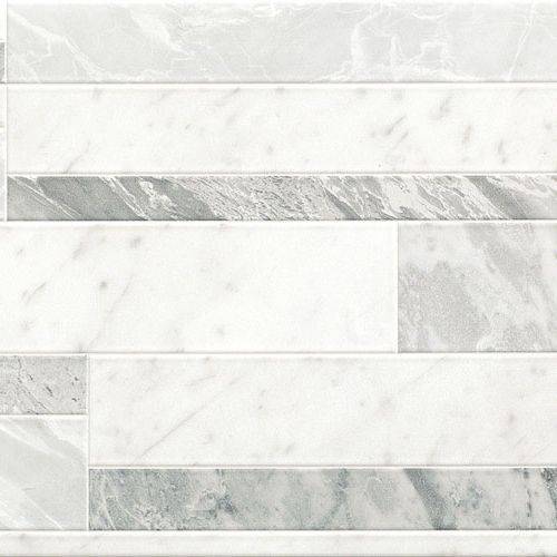 Декор FAP Ceramiche Roma Diamond fNIZ Deco White Brillante 25x75