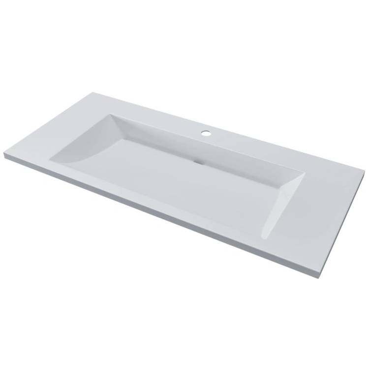 Раковина Uperwood Infinity 45383433000 белая глянцевая, 100x45