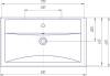 Тумба с раковиной ASB-Mebel Коста 80 ясень белый фото 10