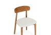 Деревянный стул Woodville Okava 1 15978 бежевая рогожка / орех фото 5