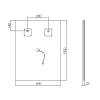 Зеркало Vincea VLM-2L600 80x60 c сенсорным выключателем и диммером фото 5