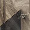 Шторка на ванну MaybahGlass MGV-649-4 40.5x140, поворотная, стекло графит матовый 6 мм, профиль хром глянцевый фото 4