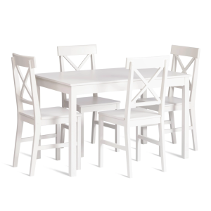 Набор обеденный Tetchair Хадсон 21334 white (белый)