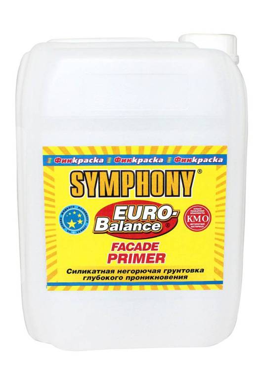 Грунтовка силикатная Symphony Euro-Balance Facade Prime 10 л