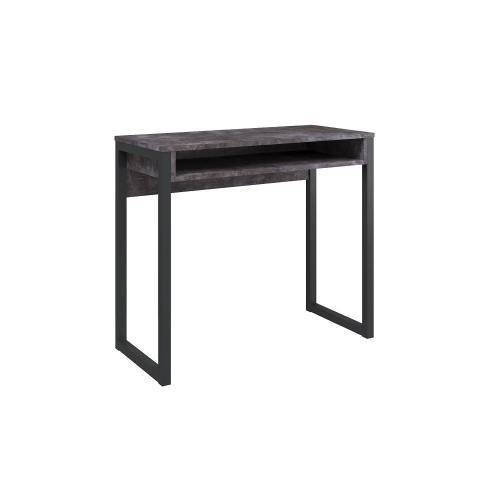 Стол письменный МЛК Леонардо камень темный/черный 85x75x39