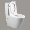 Унитаз-компакт Cerutti Spa Sella CT9864 безободковый, сиденье микролифт, белый фото 3