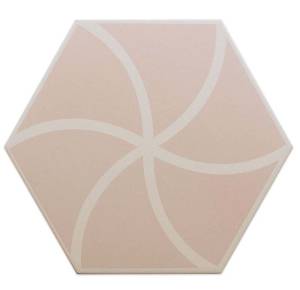Керамогранит Dna Tiles Fancy 127015 Waves Pink 20x23
