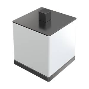 Стакан для ватных дисков Boheme Qubic 10964-GM Gun Metal