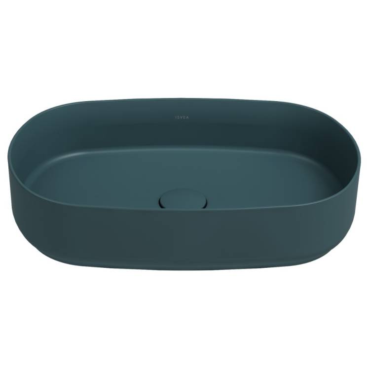 Раковина Isvea Infinity 10NF65055SV-2P изумрудный матовый, 55x36