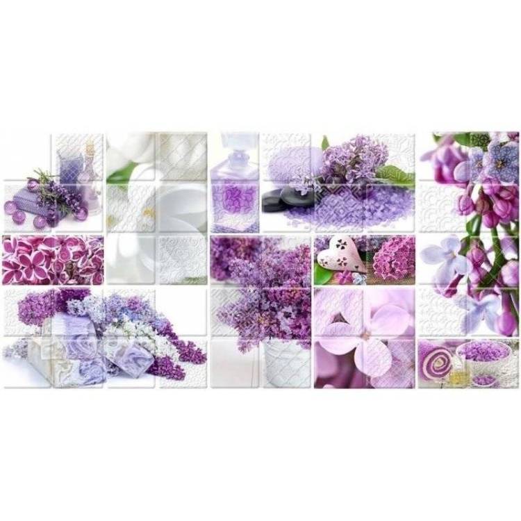 Декор Belleza Арома 04-01-1-10-04-51-693-1 Сирень Лиловый 25x50