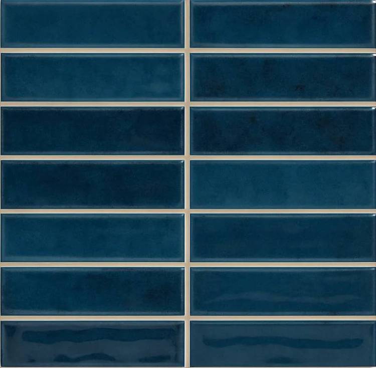 Керамическая плитка Vilar Albaro Nairobi Sticks Blue (2.5x10) 20x20