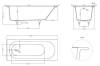 Ванна из искусственного камня Salini Ornella S-Sense 170x70, матовая фото 6