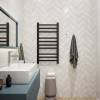 Полотенцесушитель электрический Teymi Modern П 10 E90107 с таймером, черный матовый, 50x100 фото 4