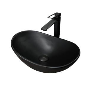 Раковина Gid Lago 53352 Bm9133 48 см, черная матовая