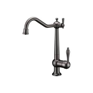 Смеситель для кухни Paulmark Retro Re213226-GM вороненая сталь