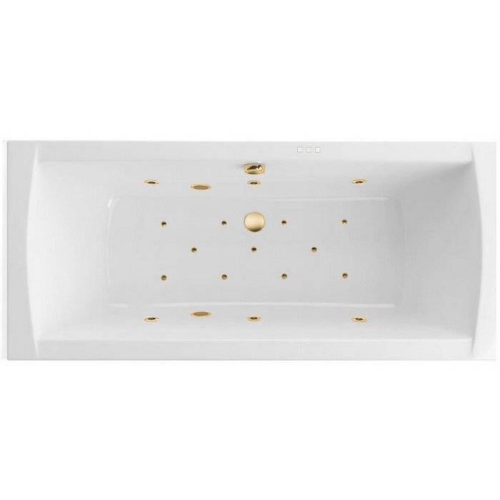 Акриловая ванна Excellent Aquaria Lux RELAX WAEX.AQU18.RELAX.GL 180x80 золото