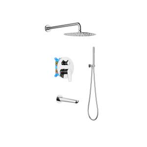 Душевой комплект Aquatek Бетта AQ1173CR Set 4 в 1, хром
