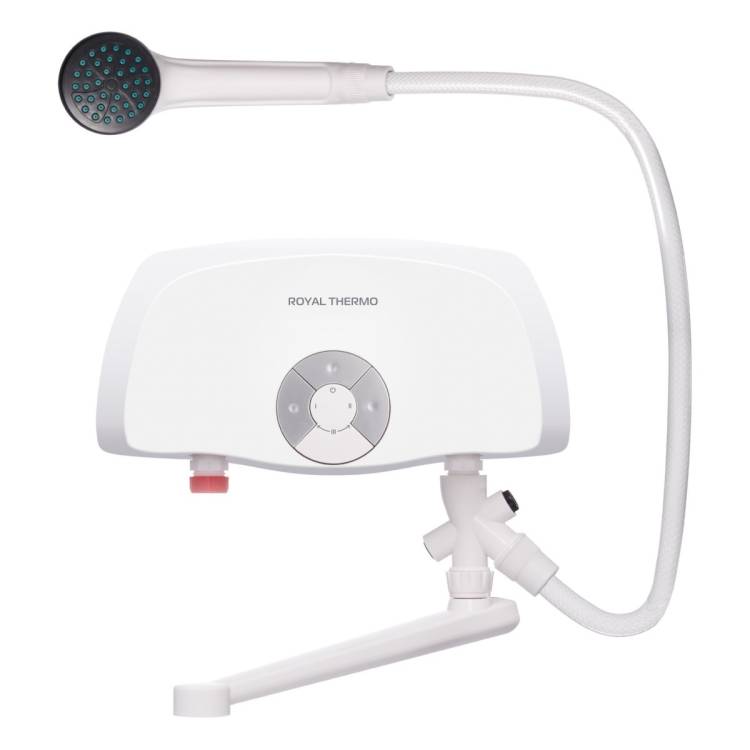 Проточный водонагреватель Royal Thermo Smartfix TS 5.5 kW, с краном и душем