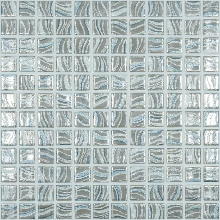 Мозаика Vidrepur Glitter Grey 7804 (на сетке) 25x25 31.7x31.7