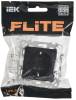 Розетка 1-местная с заземлением и шторками IEK Flite FI-R14-16-1-K02 черный фото 2