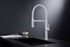 Смеситель для кухни Paulmark Leader Le214101-WH с гибким изливом, белый матовый фото 8