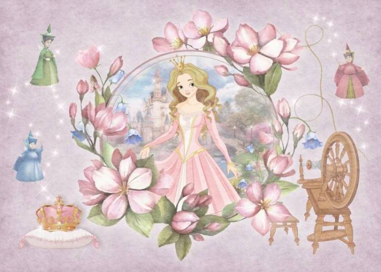 3D Фотообои Artegrafico «Спящая красавица» KID-095 песок