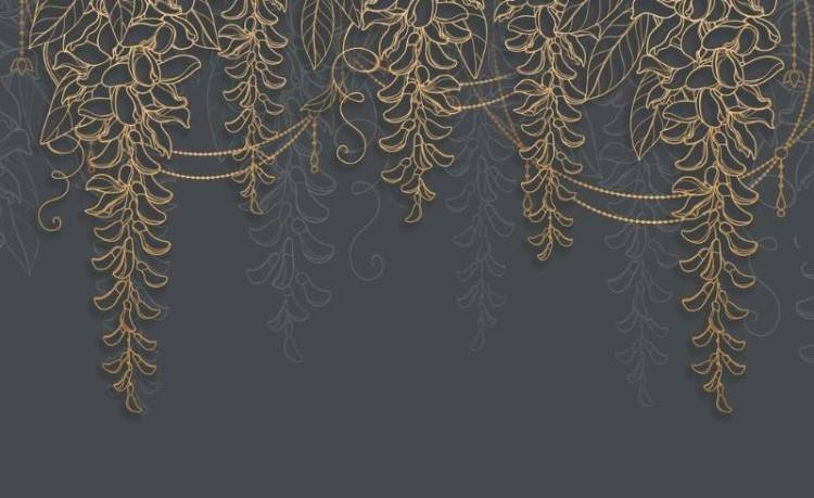 3D Фотообои Artegrafico «Ажурные ветви в лунном сиянии» PL-085 канвас