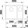 Мойка кухонная Blanco Subline 340/160-U 525986 черный фото 5