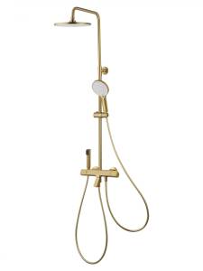 Душевая стойка Wonzon & Woghand WW-B3094-BG с термостатом, золото