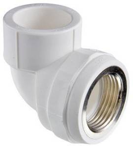 Угольник полипропиленовый VALTEC 25 мм х 1/2 ВР, VTp.752.0.02504